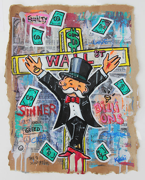 Mr. Monopoly No Limit Lifestyle - KRISTIN KOSSI ART