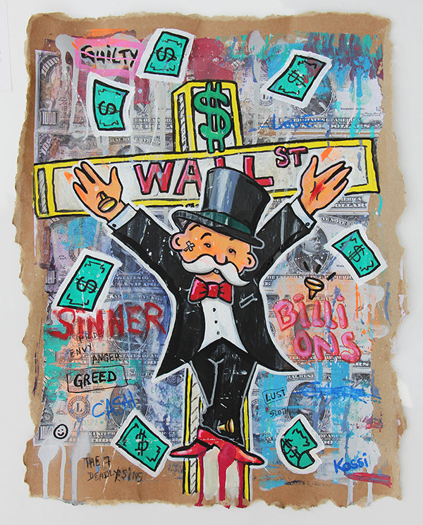 Mr. Monopoly Serie auf Papier