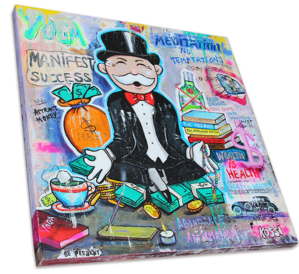 Mr. Monopoly Yoga Meditation